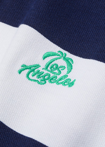 Комбинированное кэжуал платье поло H&M в полоску