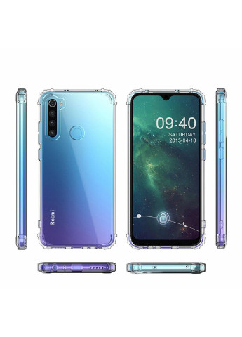 Чохол для мобільного телефону Anti-Shock Gradient Glass Xiaomi Redmi Note 8T Clear (704542) BeCover (252581167)