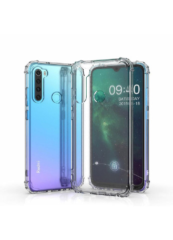 Чохол для мобільного телефону Anti-Shock Gradient Glass Xiaomi Redmi Note 8T Clear (704542) BeCover (252581167)