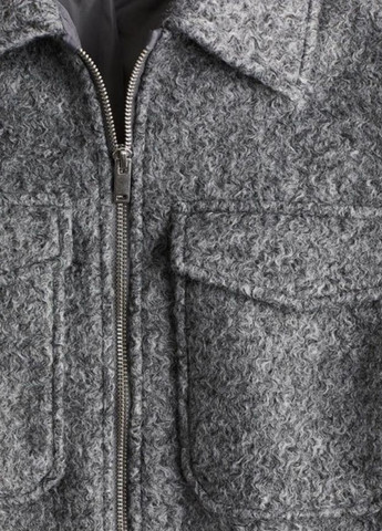Серая демисезонная куртка куртка-пальто H&M