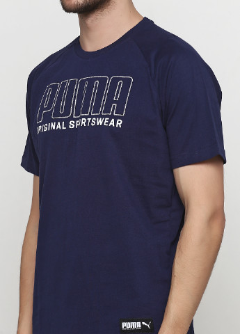 Темно-синяя футболка Puma Athletics Graphic Tee