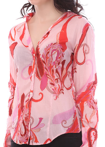 Розовая кэжуал рубашка с абстрактным узором Coast