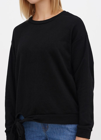 Чорний світшот Francesca's однотонний без декору (308588612)