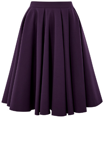 Фиолетовая кэжуал однотонная юбка Oodji