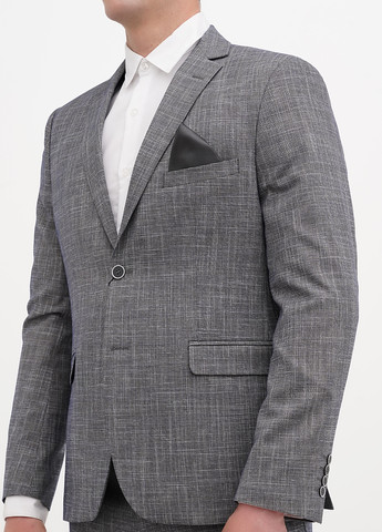 Светло-серый демисезонный костюм (пиджак, брюки) брючный Federico Cavallini