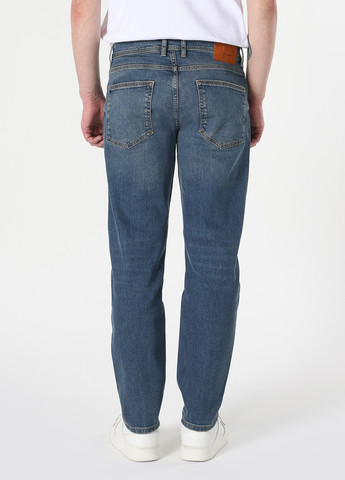 Светло-синие демисезонные зауженные джинсы Colin's