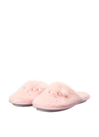 Розовые капці Home&Relax с аппликацией, с вышивкой