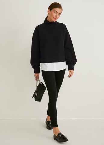 Чорно-білий демісезонний светр C&A