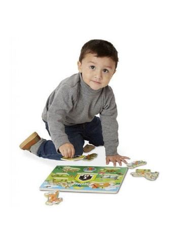 Розвиваюча іграшка Рамка-вкладиш Домашні тварини 8 ел (MD19053) Melissa&Doug (254066765)