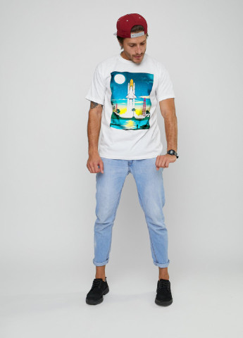 Біла футболка чоловіча YAPPI