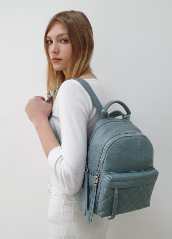 Сумка-рюкзак голубой городской женский кожаный,, Fashion 80891г (227461311)
