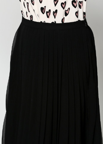 Черная кэжуал однотонная юбка H&M со средней талией
