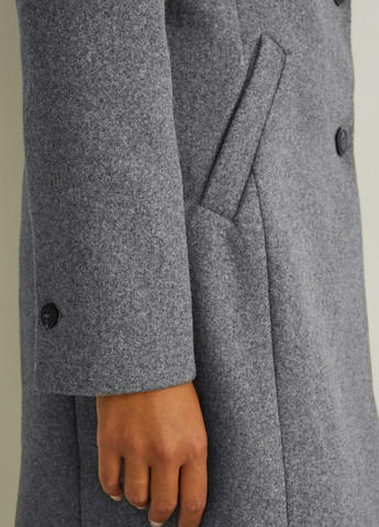 Серое демисезонное Пальто однобортное C&A