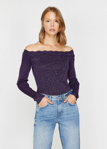 Фиолетовый демисезонный свитер KOTON
