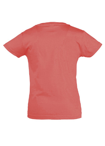 Коралловая летняя футболка с коротким рукавом Sol's