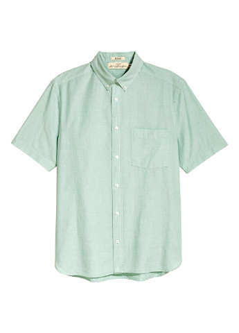 Зеленая рубашка H&M