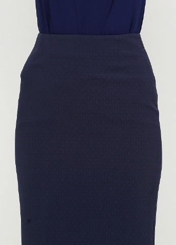 Темно-синяя офисная однотонная юбка Natali Bolgar миди