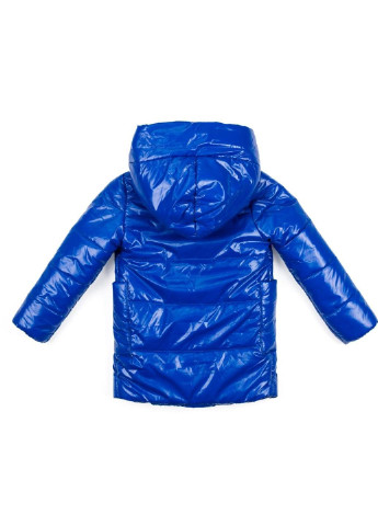 Синяя демисезонная куртка удлиненная "felice" (19709-128-blue) Brilliant