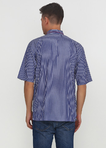 Синяя кэжуал рубашка в полоску Ralph Lauren с коротким рукавом