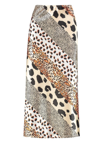Разноцветная кэжуал леопардовая юбка Boohoo