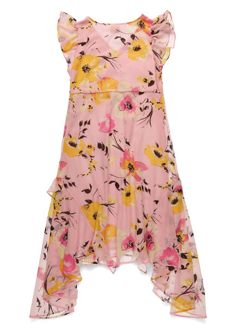 Світло-рожева кежуал плаття для вагітних в стилі армпір, кльош Mama Licious з квітковим принтом