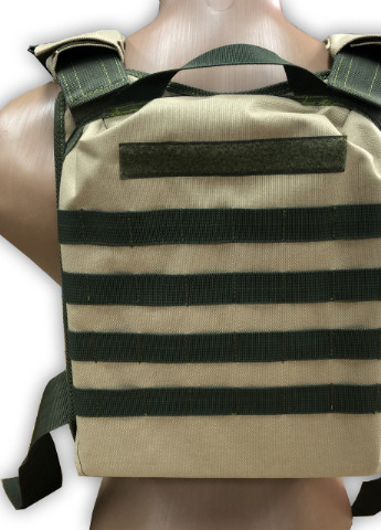 Плитоноска для військових зі стропами MOLLE UkrCossacks 1.0 пісок No Brand (253135500)