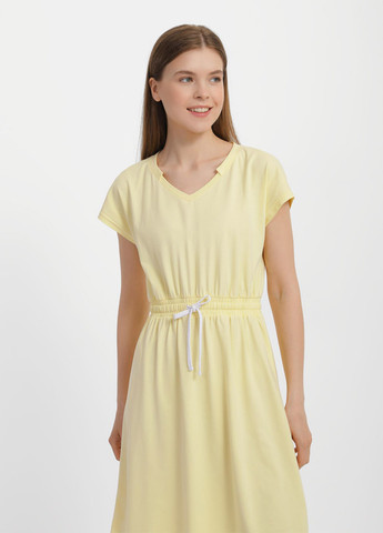 Світло-жовтий кежуал сукня сукня-футболка Promin однотонна