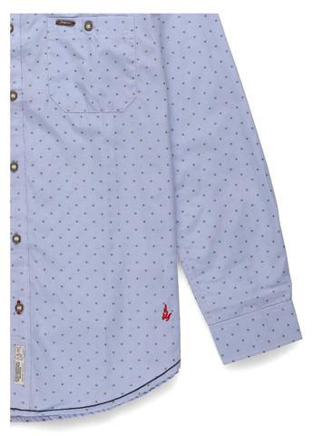 Голубой кэжуал рубашка в горошек Barbour