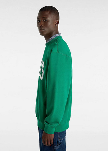 Зеленый свитшот Vans логотип без декора (330382937)