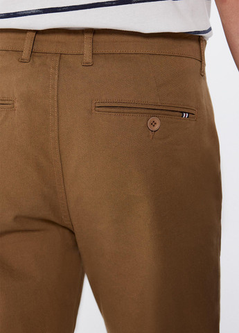 Коричневые кэжуал демисезонные чиносы брюки Springfield