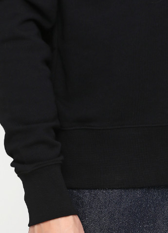 Свитшот Nyden by H&M - Прямой крой надпись черный кэжуал трикотаж - (201658523)