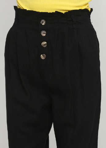 Черные кэжуал летние зауженные брюки C&A