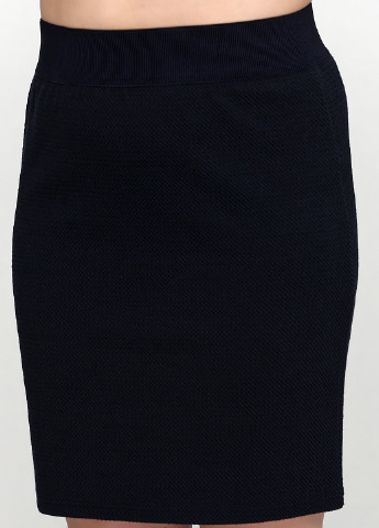 Темно-синяя кэжуал однотонная юбка BRANDTEX COPENHAGEN карандаш