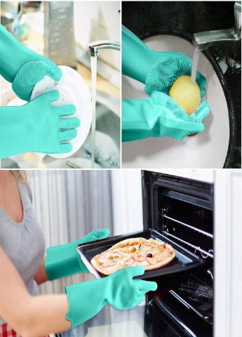 Силіконові кухонні рукавички губка рукавичка для миття посуду 2шт (8752154) Francesco Marconi (215118458)