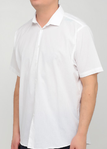 Белая кэжуал рубашка однотонная Primark