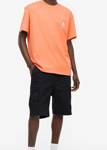 Оранжевая футболка H&M