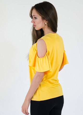 Желтая летняя блуза Podium