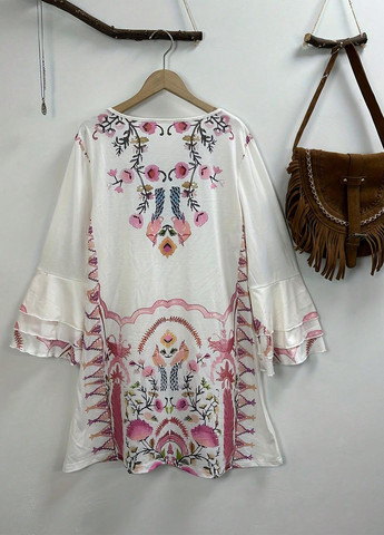 Білий святковий, кежуал сукня а-силует SHEIN з малюнком