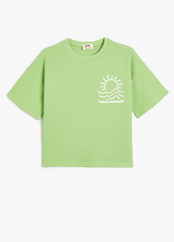 Салатова літня футболка KOTON