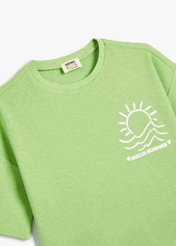 Салатова літня футболка KOTON