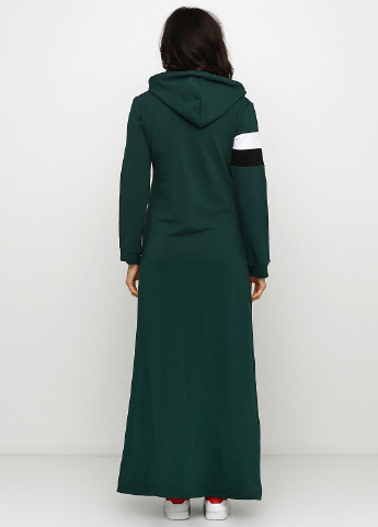 Темно-зеленое кэжуал платье а-силуэт Lalinya однотонное