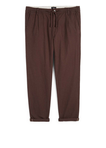 Темно-коричневые кэжуал демисезонные чиносы брюки C&A