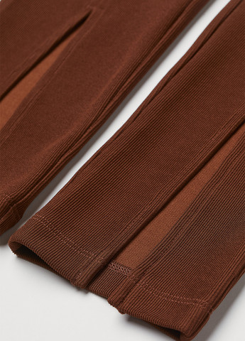 Коричневые демисезонные леггинсы H&M