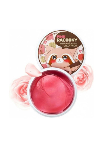 Гидрогелевые патчи под глаза с розой Pink Racoony (60 шт.) Secret Key розовый