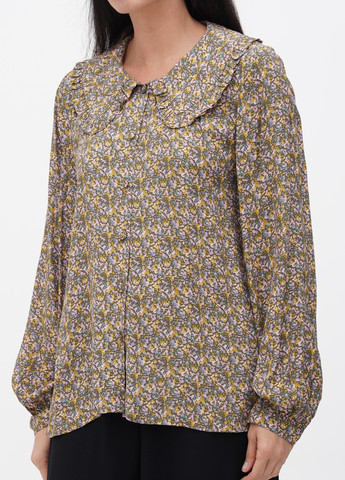 Комбинированная демисезонная блуза Numph