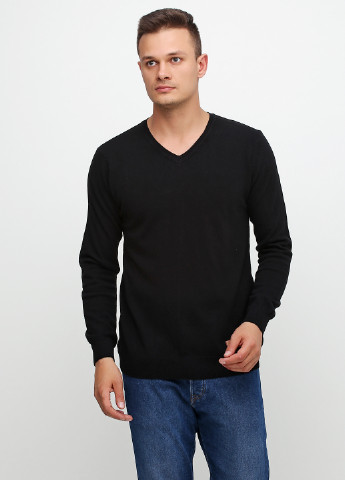 Черный демисезонный пуловер пуловер Яavin