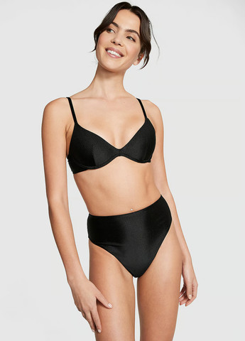 Чорний літній купальник (ліф, труси, спідниця) роздільний Victoria's Secret
