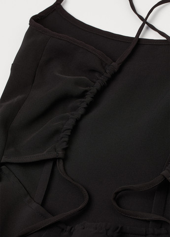 Черное кэжуал платье H&M бабочки