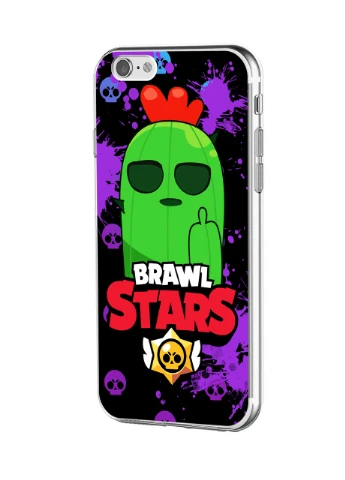 Чехол силиконовый Apple Iphone 11 Спайк Бравл Старс (Spike Brawl Stars) (9230-1013) MobiPrint (219283776)