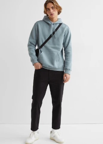 Худі фліс,сіро-блакитний, H&M (255847804)